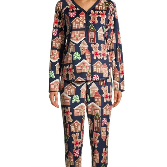 Disney Mickey Mouse Pajamas Christmas 3X Set Soft Cozy 24W Minnie Warm